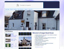 Tablet Screenshot of creaganguesthouse.com